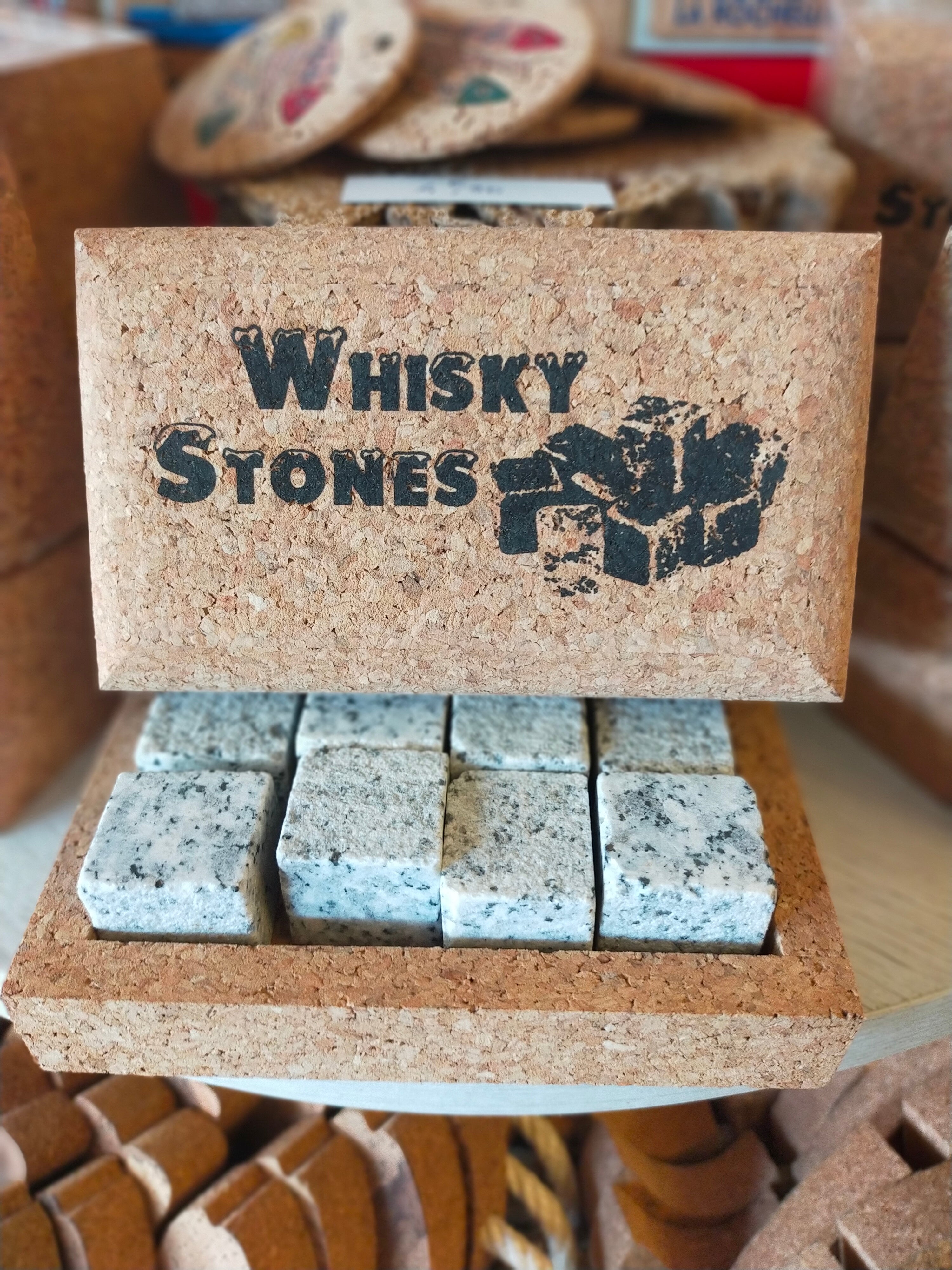 pierres à whisky coffret en liège