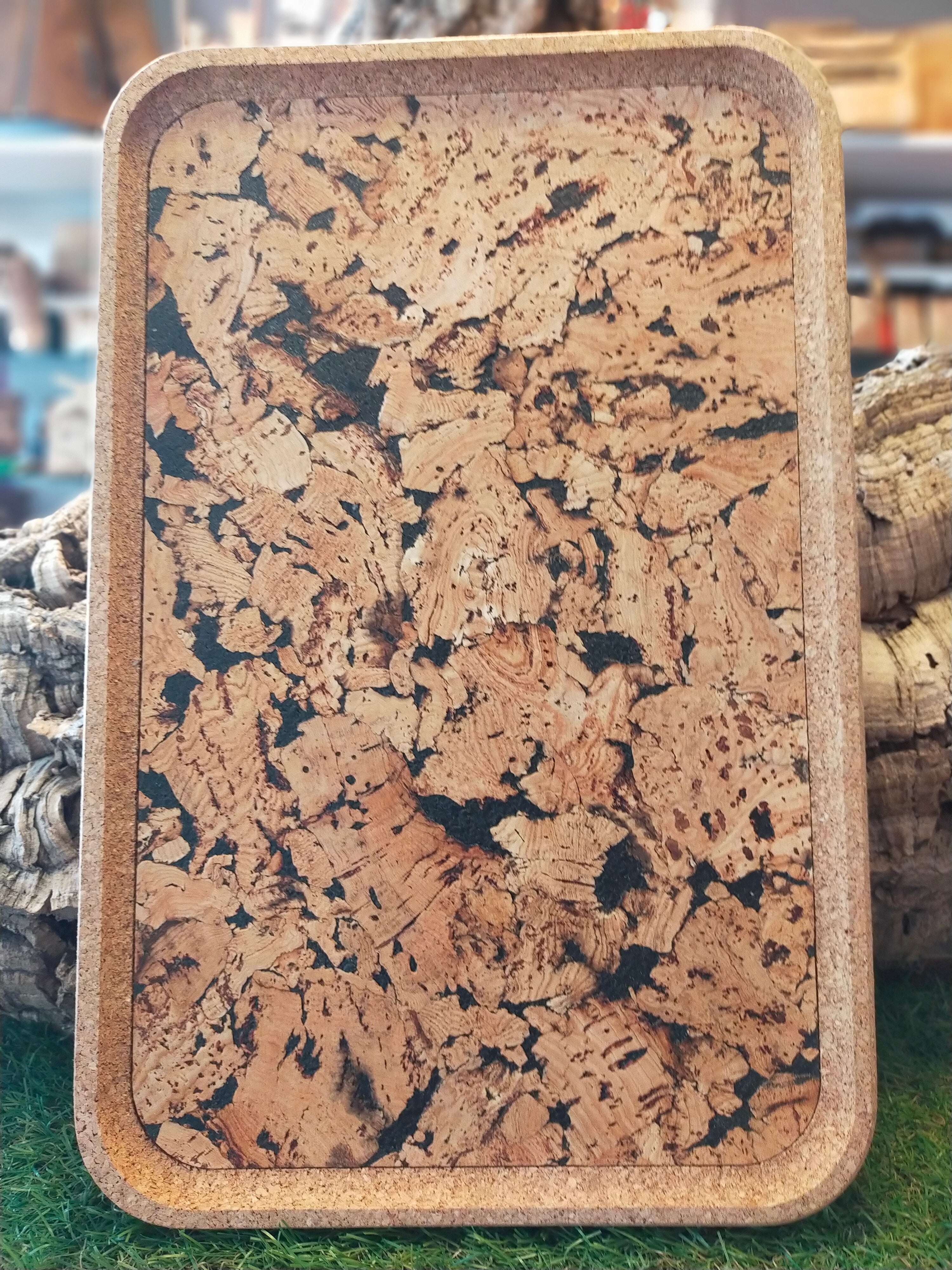plateau rectangulaire en liège