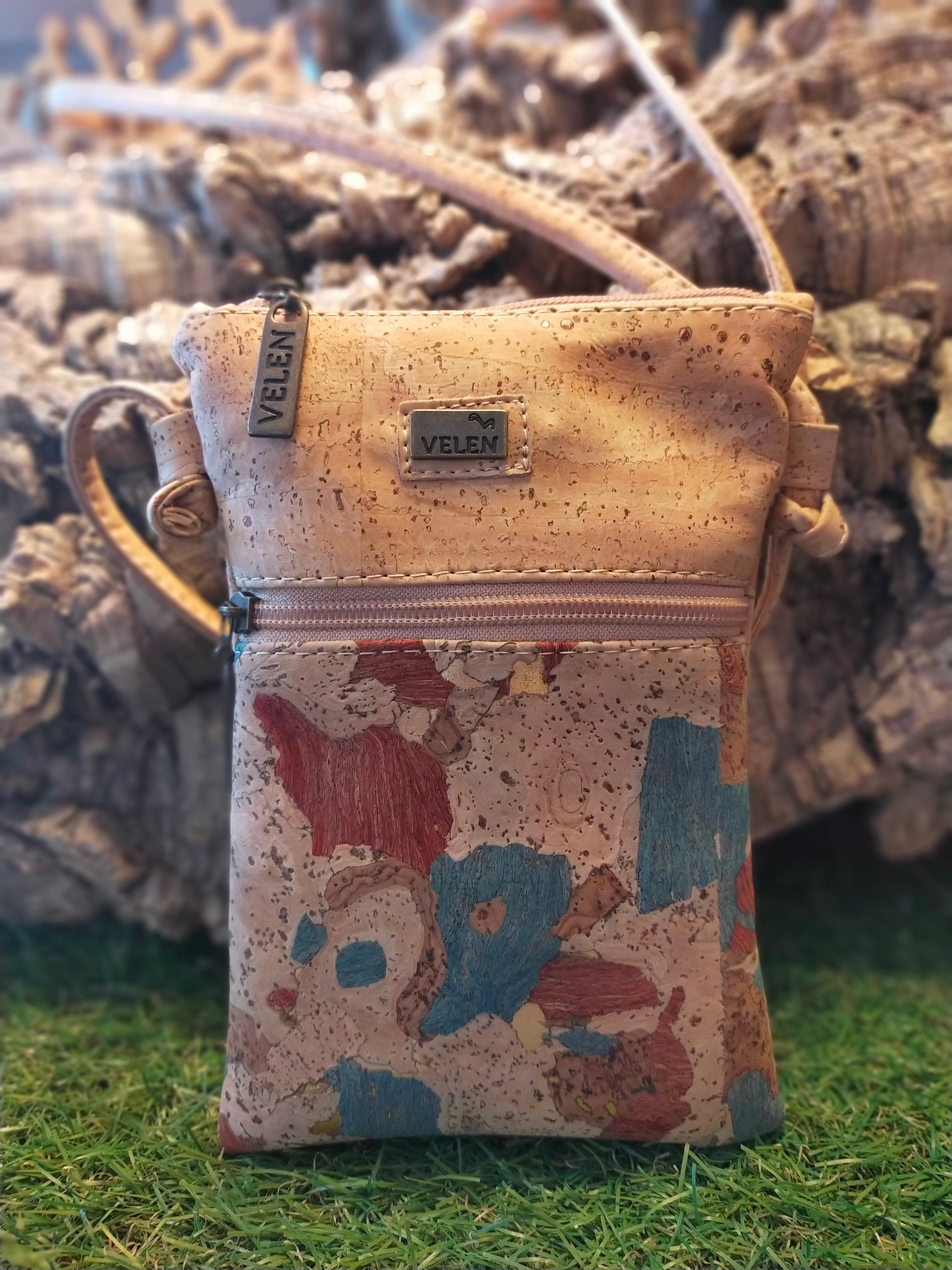 Pochette colorée en liège