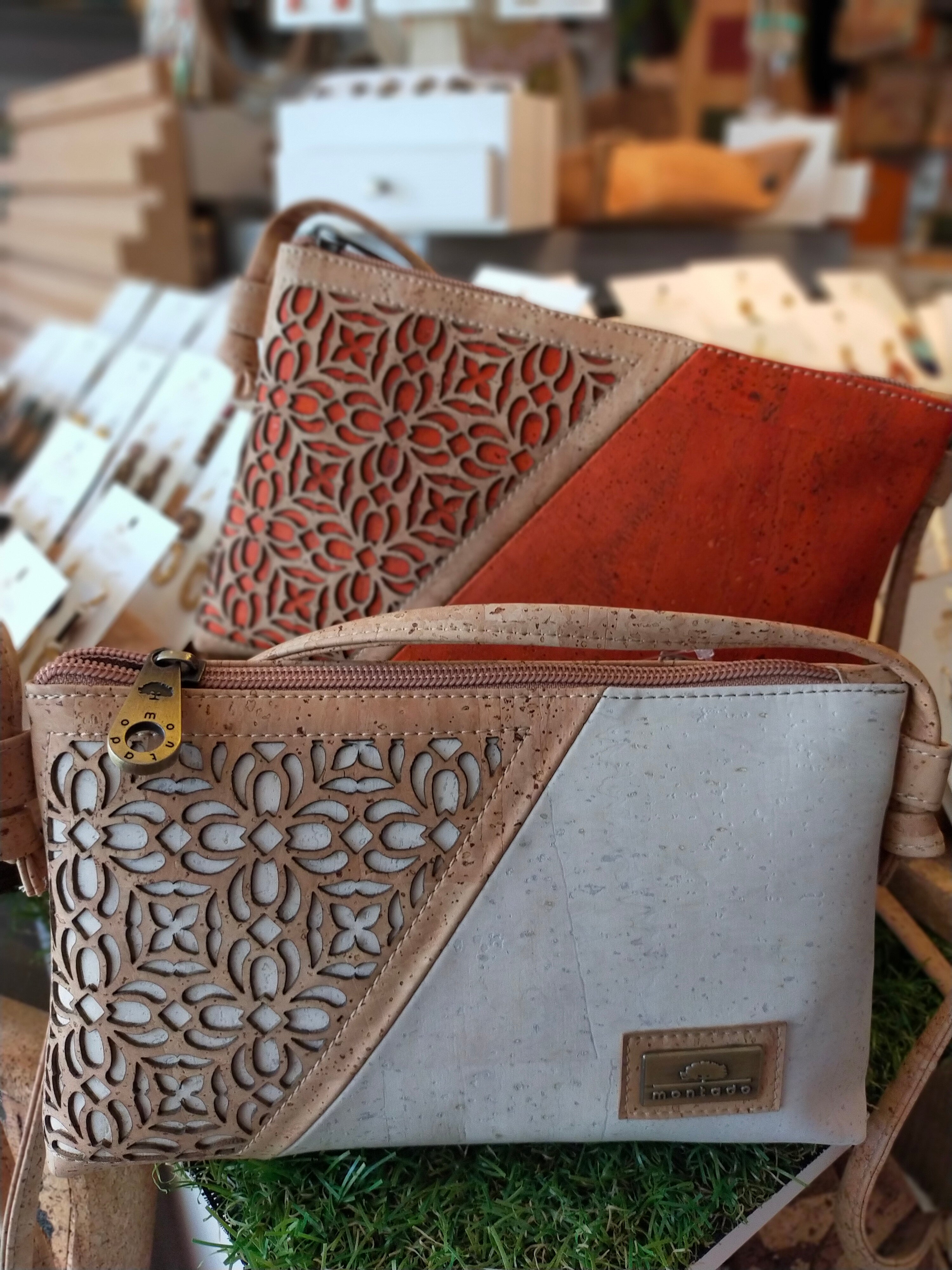 Sac à main en liège & dentelle de liège